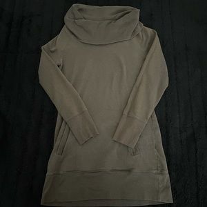 Dark Green Turtle Neck Dress